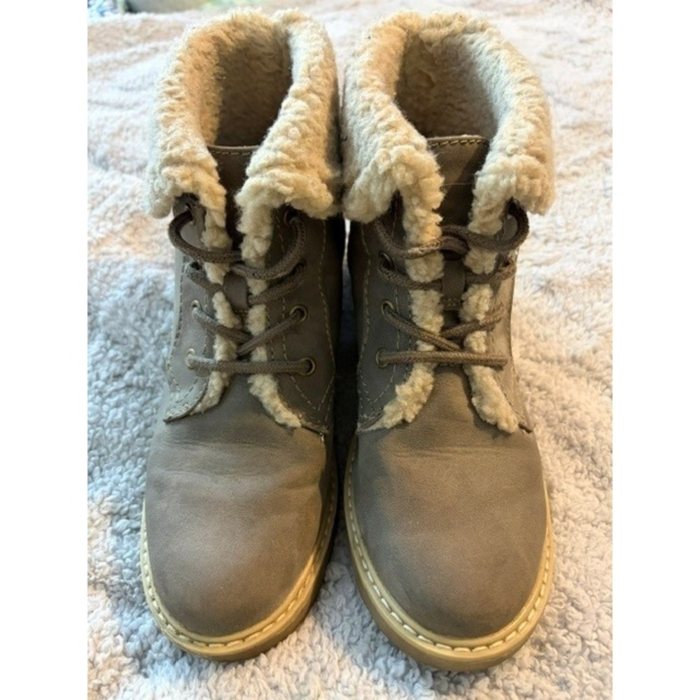 Women's‎ Taupe Sonoma Plush Sherpa Lined Ankel Boots Size 6.5